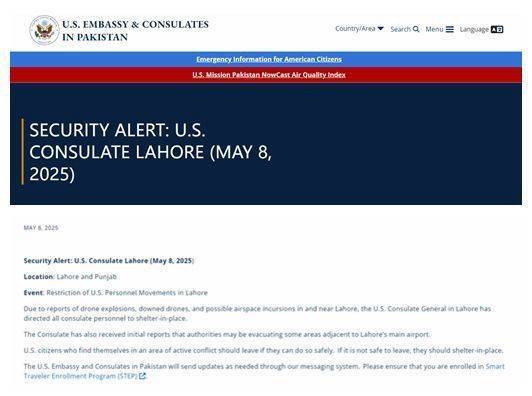 皇冠信用网出租代理_印度：已摧毁拉合尔的防空系统皇冠信用网出租代理！巴基斯坦：击落超25架印度无人机！美国领事馆发布重要消息